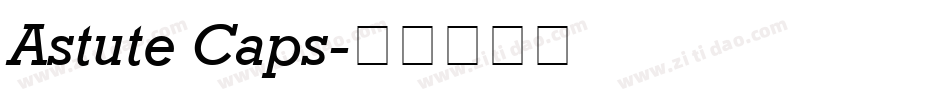 Astute Caps字体转换